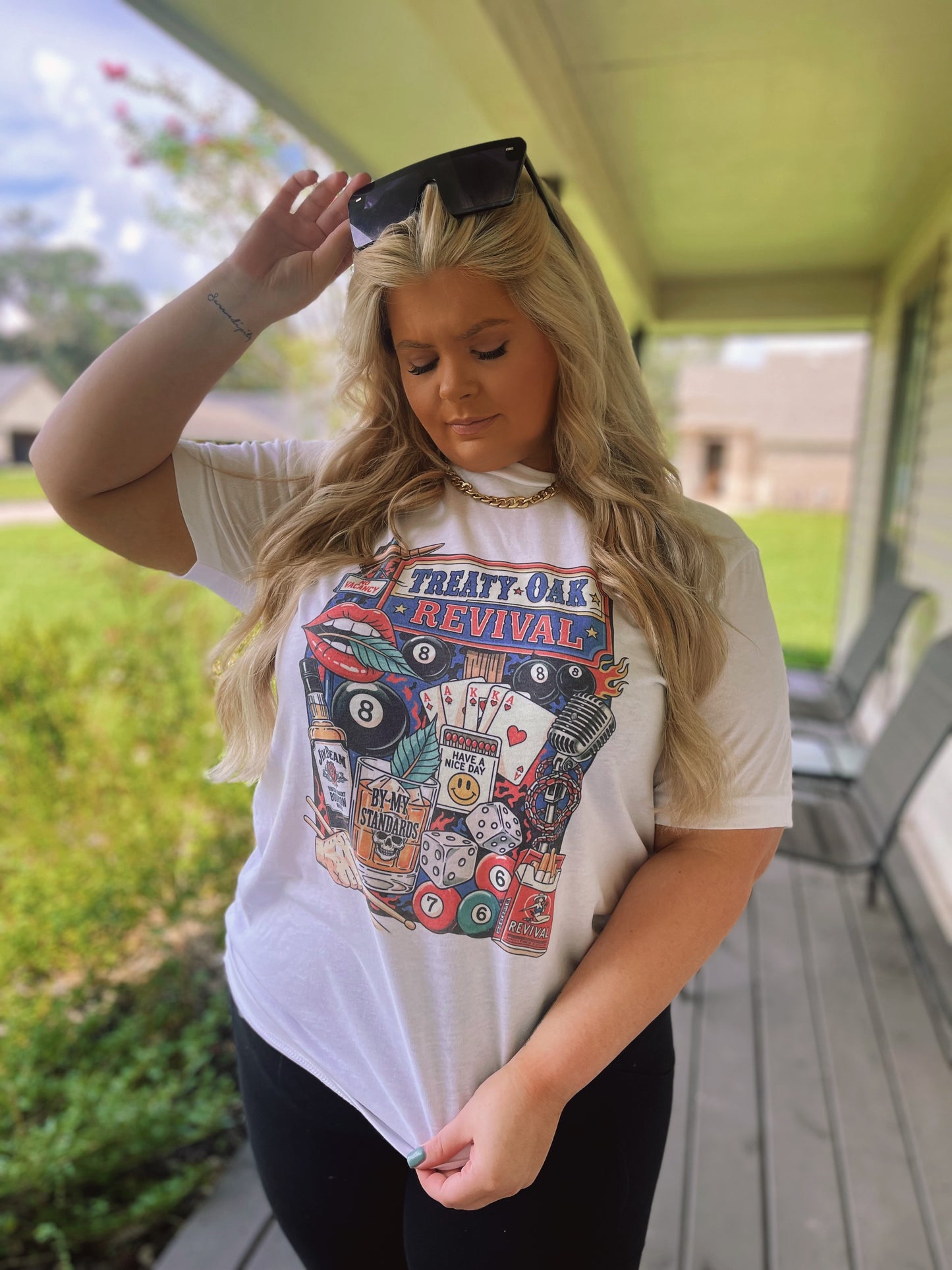 Treaty Oak Collage Tee