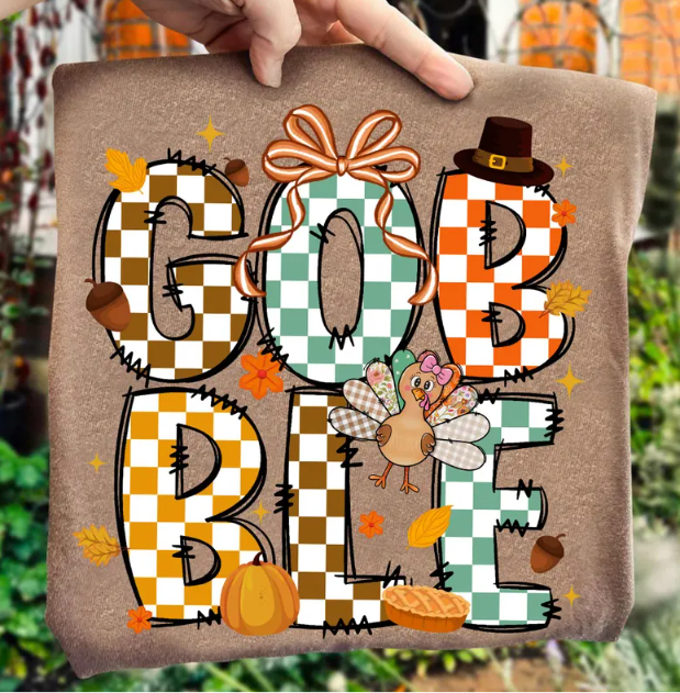 Checkered Gobble - CC Tee