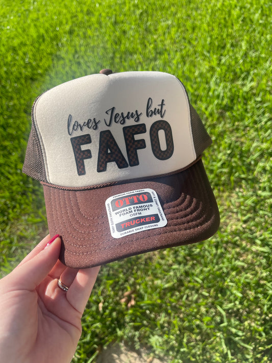 Loves Jesus but FAFO Hat
