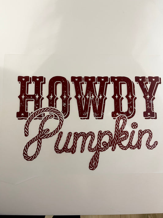 DTF Transfer - Howdy Pumpkin