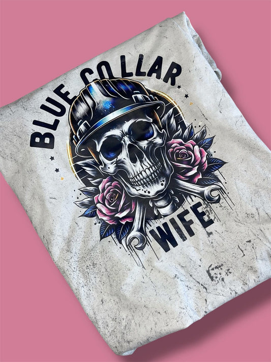 Blue Collar Wife Grunge CC Tee