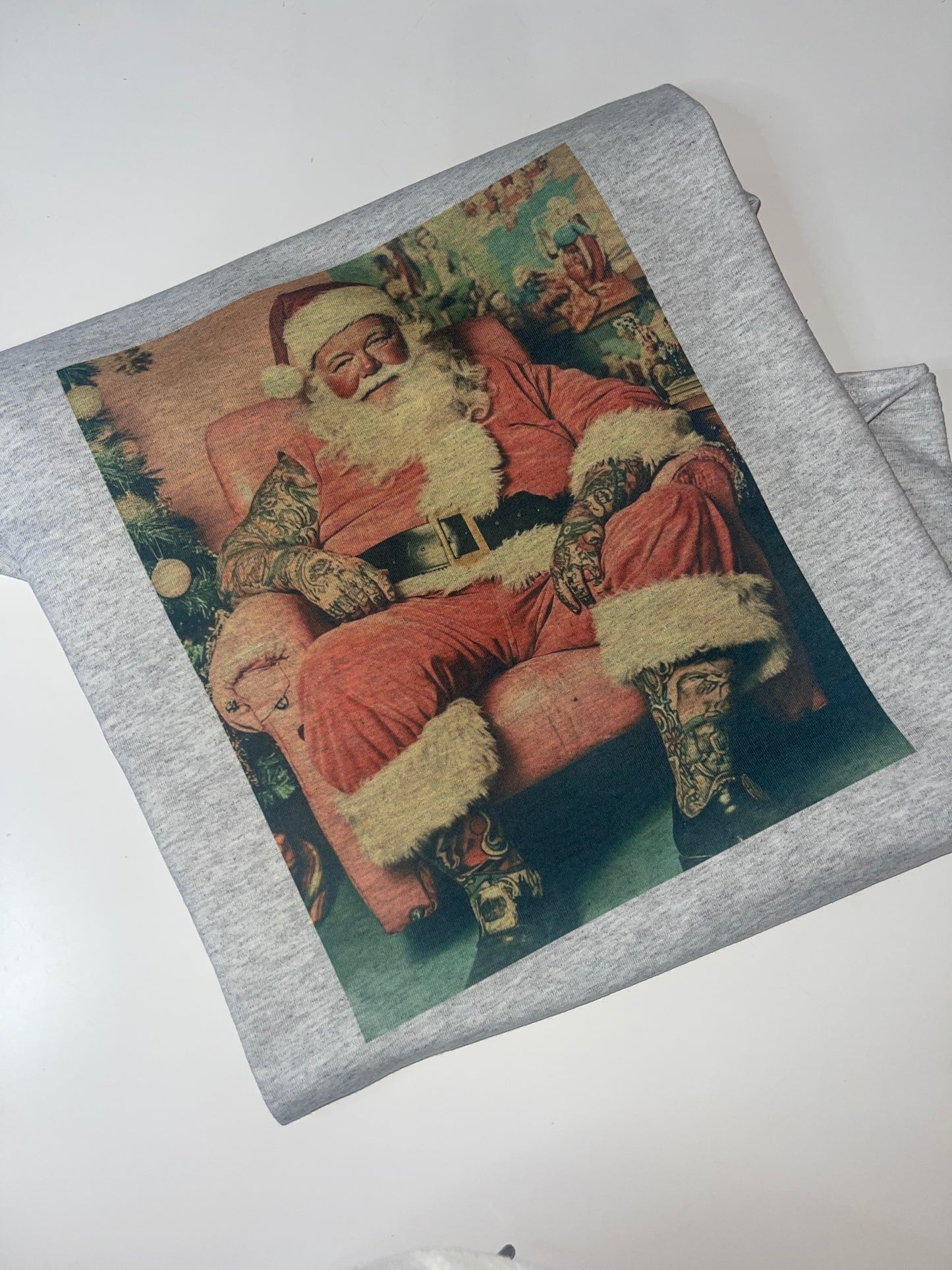 Retro Tattooed Santa