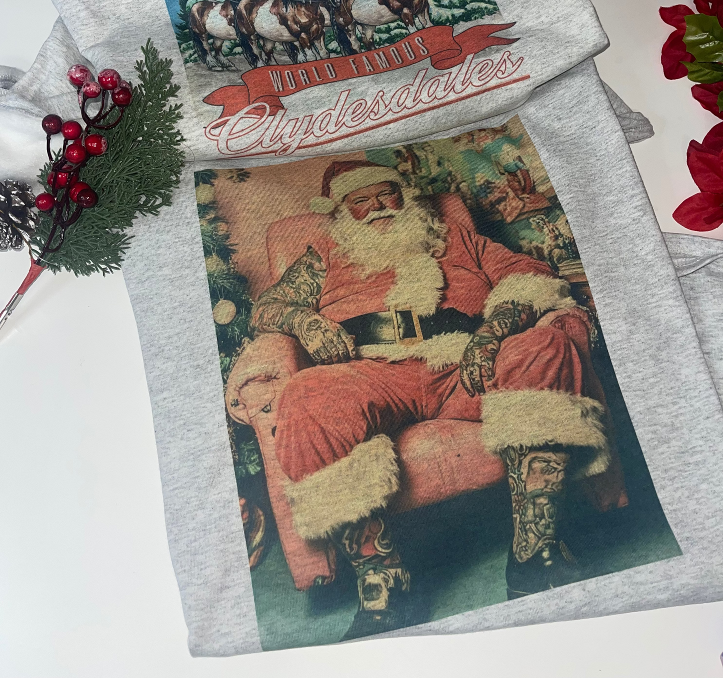 Retro Tattooed Santa
