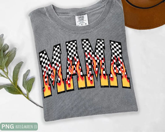 Mama Flame Retro Tee