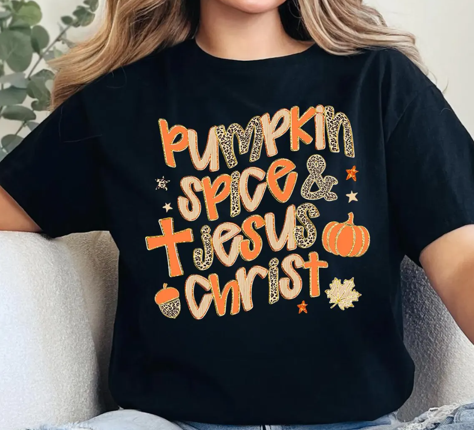 Pumpkin Spice & Jesus Christ - CC Tee